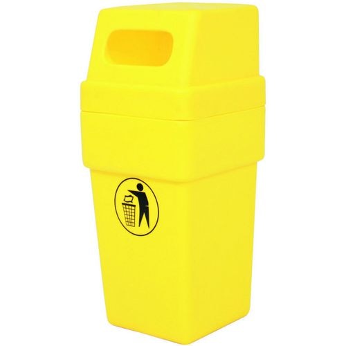 SLINGSBY Waste Bin 394137 114 L Yellow 99 x 43.2 x 99 cm