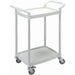 SLINGSBY Mini 2 Shelf Service Trolley 384027 Plastic White 37 x 65.5 x 85 cm