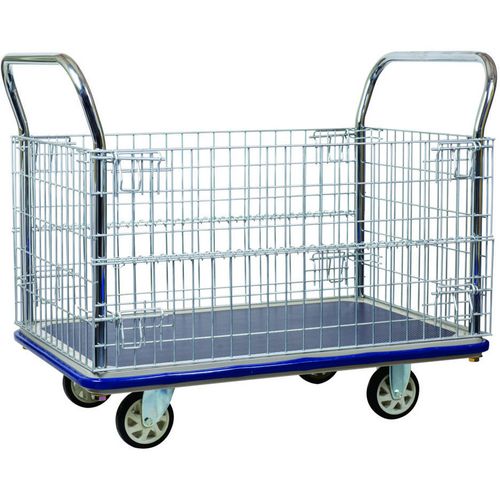 SLINGSBY Platform Trolley 399956 Steel Blue 76 x 128 x 25.5 cm