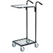 SLINGSBY Mini Mail Trolley with 1 Shelf 402699 Steel Black 38.5 x 66 x 109 cm