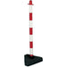 SLINGSBY Chain Barrier Freestanding Triangular Base Red, White 32 x 87 x 12 cm