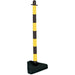 SLINGSBY Chain Barrier Freestanding Triangular Black, Yellow 32 x 87 x 12 cm