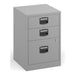 Bisley Filing Cabinet with 3 Lockable Drawers BPFA3G 413 x 400 x 672 mm Goose Grey