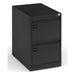 Dams International Filing Cabinet with 2 Lockable Drawers DEF2K 470 x 622 x 711mm Black