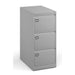 Dams International Filing Cabinet with 3 Lockable Drawers DEF3G 470 x 622 x 1016mm Grey