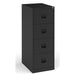 Dams International Filing Cabinet with 4 Lockable Drawers DCF4K 470 x 622 x 1321mm Black