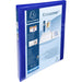 Exacompta Presentation Ring Binder Polypropylene A4+ 4 ring 15 mm Blue Pack of 10