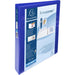 Exacompta Presentation Ring Binder Polypropylene A4 4 ring 30 mm Blue Pack of 10