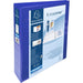 Exacompta Presentation Ring Binder Polypropylene A4+ 4 ring 40 mm Blue Pack of 10