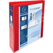 Exacompta Presentation Ring Binder Personal 51943RE Polypropylene A4+ 4 ring 40 mm Red Pack of 10