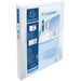 Exacompta Presentation Ring Binder Kreacover 51922E with 2 Pockets Polypropylene A4+ 2 ring 30 mm White Pack of 10