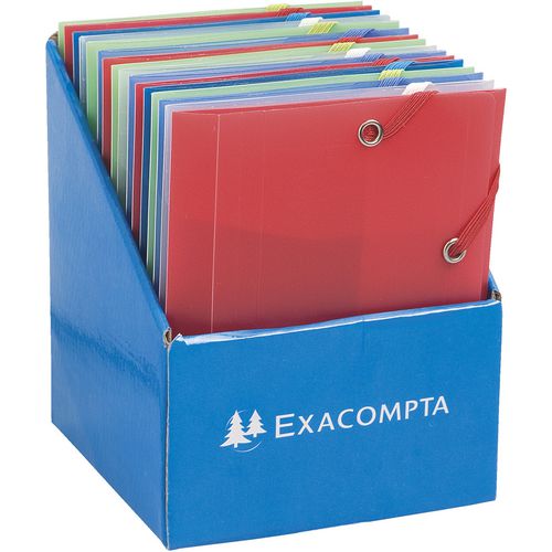 Exacompta 3 Flap Folder 50889E A6 Assorted Polypropylene 12 x 16 cm Pack of 25