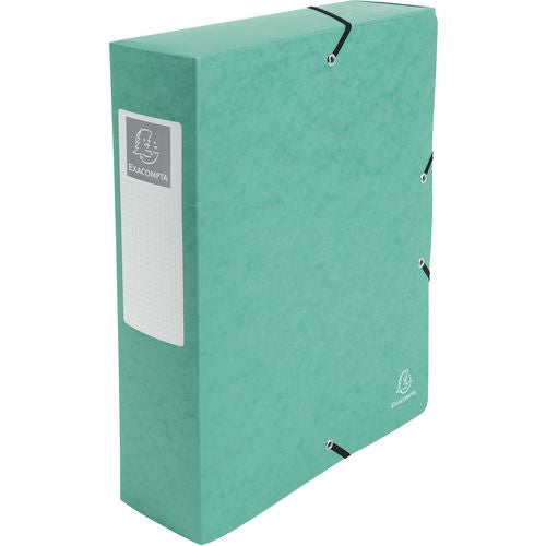 Exacompta Filing Box 50833E A4+ Green Glossy Card 25 x 33 cm Pack of 6