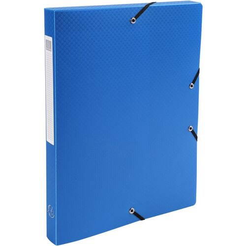 Exacompta Filing Box 59682E A4 Blue Polypropylene 25 x 33 cm Pack of 8