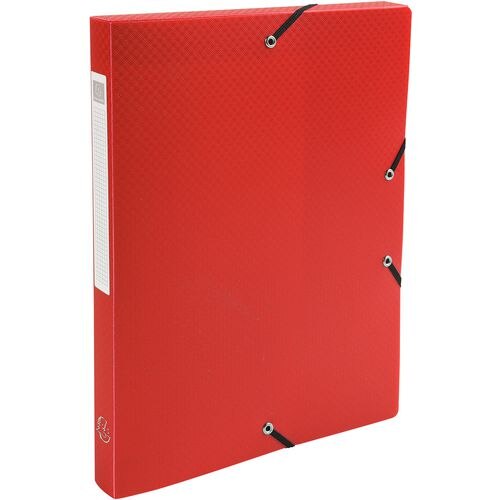 Exacompta Filing Box 59685E A4 Red Polypropylene 25 x 33 cm Pack of 8