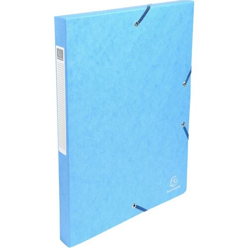 Exacompta Filing Box 50306E A4 Turquoise Glossy Card 25 x 33 cm Pack of 8