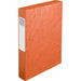 Exacompta Filing Box 16015H A4 Orange 600gsm Pressboard 25 x 33 cm Pack of 10