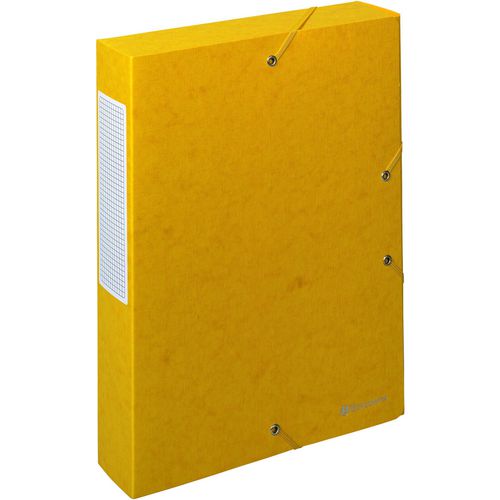 Exacompta Filing Box 50919E A4 Yellow Glossy Card 25 x 33 cm Pack of 10