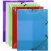 Exacompta 3 Flap Folder 59700E A3 Assorted Polypropylene 32 x 44 cm Pack of 10