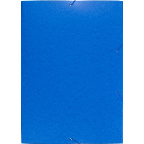 Exacompta 3 Flap Folder 59652E A2 Blue Mottled Pressboard 62 x 44 cm Pack of 10