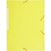 Exacompta 3 Flap Folder 17113H A4 Lemon 425gsm Pressboard 24x32cm Pack of 25