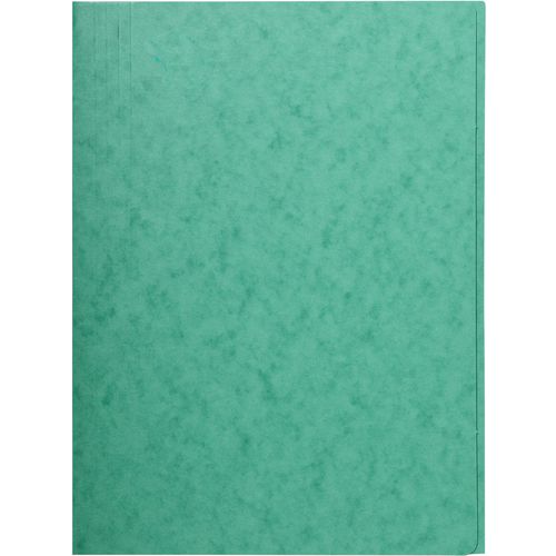 Exacompta 3 Flap Folder 56415E A4 Green Glossy Card 24 x 0.3 x 32 cm Pack of 25