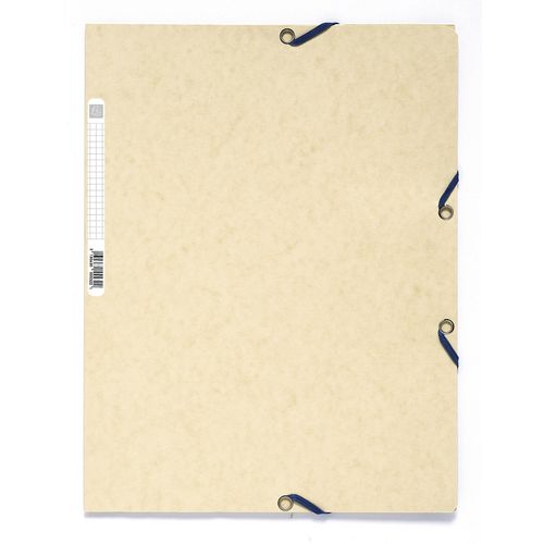 Exacompta 3 Flap Folder 55532E A4 Ivory Mottled Pressboard 24 x 32 cm Pack of 25