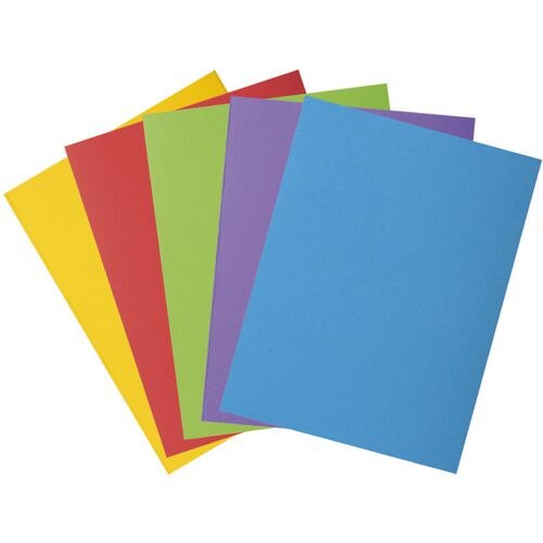 Exacompta 2 Flap Folder 216000E A4 Assorted 210gsm Cardboard 24 x 32 cm Pack of 250