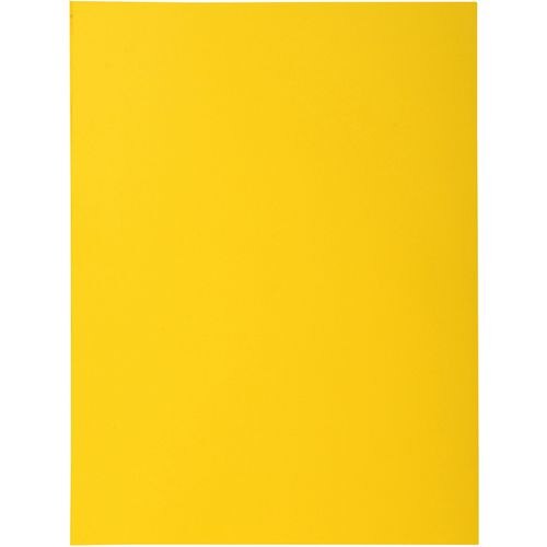 Exacompta 1 Flap Folder 218011E A4 Yellow 210gsm Cardboard 24x32cm Pack of 250