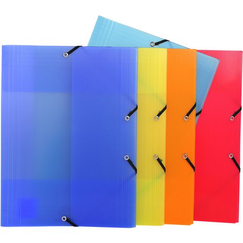 Exacompta 3 Flap Folder 55877SE A4 Assorted Polypropylene 24 x 32 cm Pack of 50