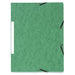 Exacompta 3 Flap Folder 55473E A4 Green Cardboard 24 x 32 cm Pack of 50