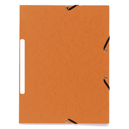 Exacompta 3 Flap Folder 55474E A4 Orange Cardboard 24 x 32 cm Pack of 50