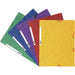 Exacompta 3 Flap Folder 55515E A4 Assorted Glossy Card 24 x 32 cm Pack of 50