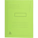 Exacompta 2 Flap Folder 445013E A4 Bright Green Cardboard 24 x 32 cm Pack of 50