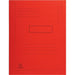 Exacompta 2 Flap Folder 445003E A4 Red Cardboard 24 x 32 cm Pack of 50