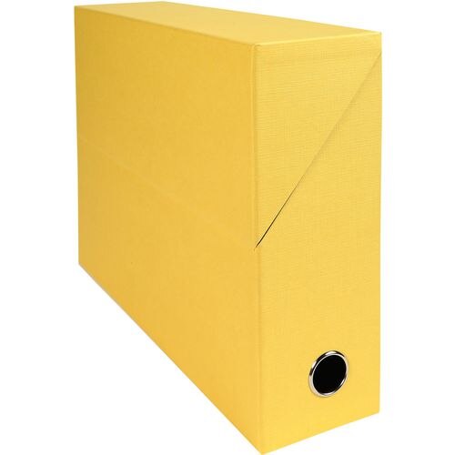 Exacompta Transfer File 89529E A4 Yellow Cardboard 255 (H) x 340 (D) x 90 (W) mm Pack of 5