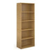 Dams International Bookcase with 4 Shelves Contract 25 756 x 408 x 2030 mm Oak