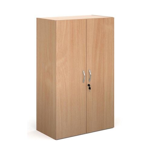 Dams International Cupboard Lockable Melamine Contract 25 756 x 408 x 1230mm Beech