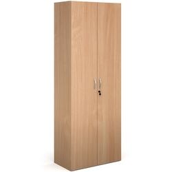 Dams International Cupboard Lockable Melamine Contract 25 756 x 408 x 2030mm Beech