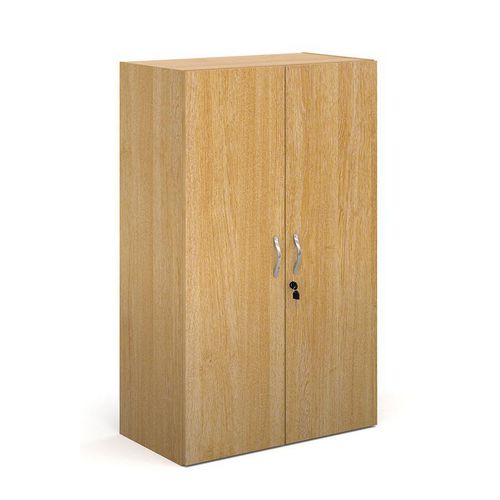 Dams International Cupboard Lockable Melamine Contract 25 756 x 408 x 1230mm Oak