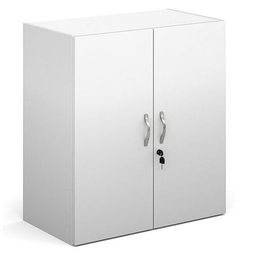 Dams International Cupboard Lockable Melamine Contract 25 756 x 408 x 830 mm White