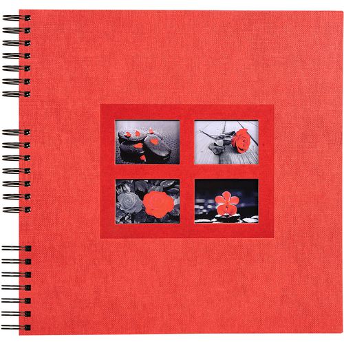 Exacompta Photo Album Spiral Passion 320 x 320 mm Red 60 pages 359 photos