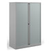 Bisley Tambour Cupboard Lockable Steel & Aluminium DST65G 1000 x 470 x 1570 - 1585mm Goose Grey