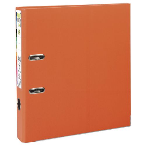 Exacompta PremTouch Lever Arch File A4 Maxi 50 mm Orange 2 ring 53144E Cardboard, PP (Polypropylene) Portrait Pack of 10