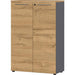 Germania Cupboard 4232-564 Graphite, Grandson Oak 800 x 400 x 1,200 mm