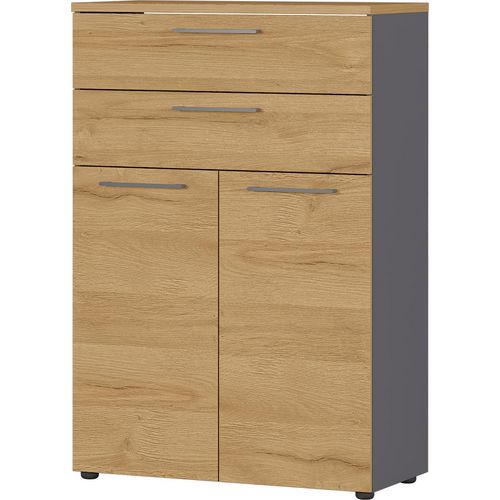 Germania Cupboard 4233-564 Graphite, Grandson Oak 800 x 400 x 1,200 mm