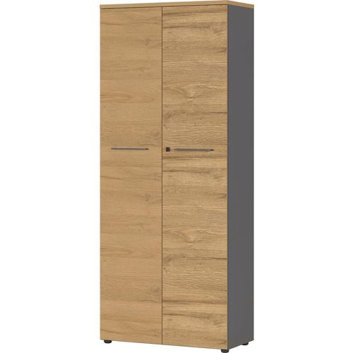 Germania Cupboard 4237-564 Graphite, Grandson Oak 800 x 400 x 1,970 mm