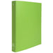 Exacompta Ring Binder 51473E Polypropylene Covered Card A4 4 ring 30 mm Lime Green Pack of 20