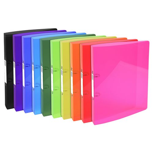 Exacompta Ring Binder Iderama 54770E A4 2 ring Assorted Pack of 10