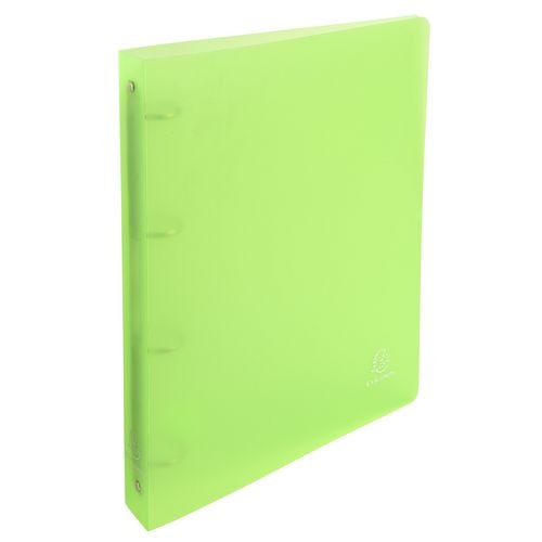 Exacompta Ring Binder Chroma 51263E Polypropylene A4 30 mm 4 ring Green Pack of 10